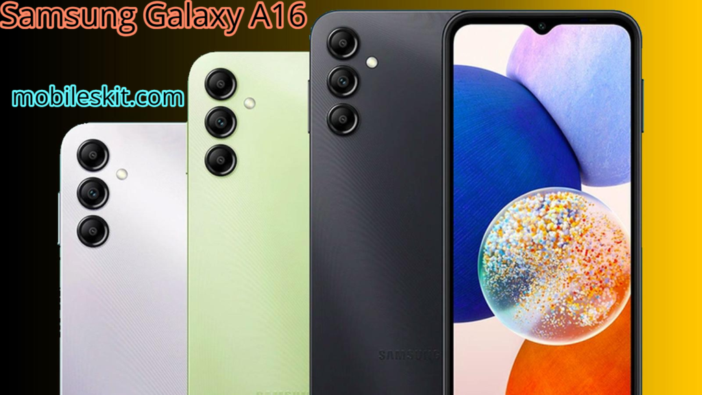 Discover the Samsung Galaxy A16 – a stylish, budget-friendly smartphone with powerful performance and long-lasting battery life.